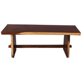 Marietta Handcrafted Suar Wood Single Slab Live Edge Dining Table